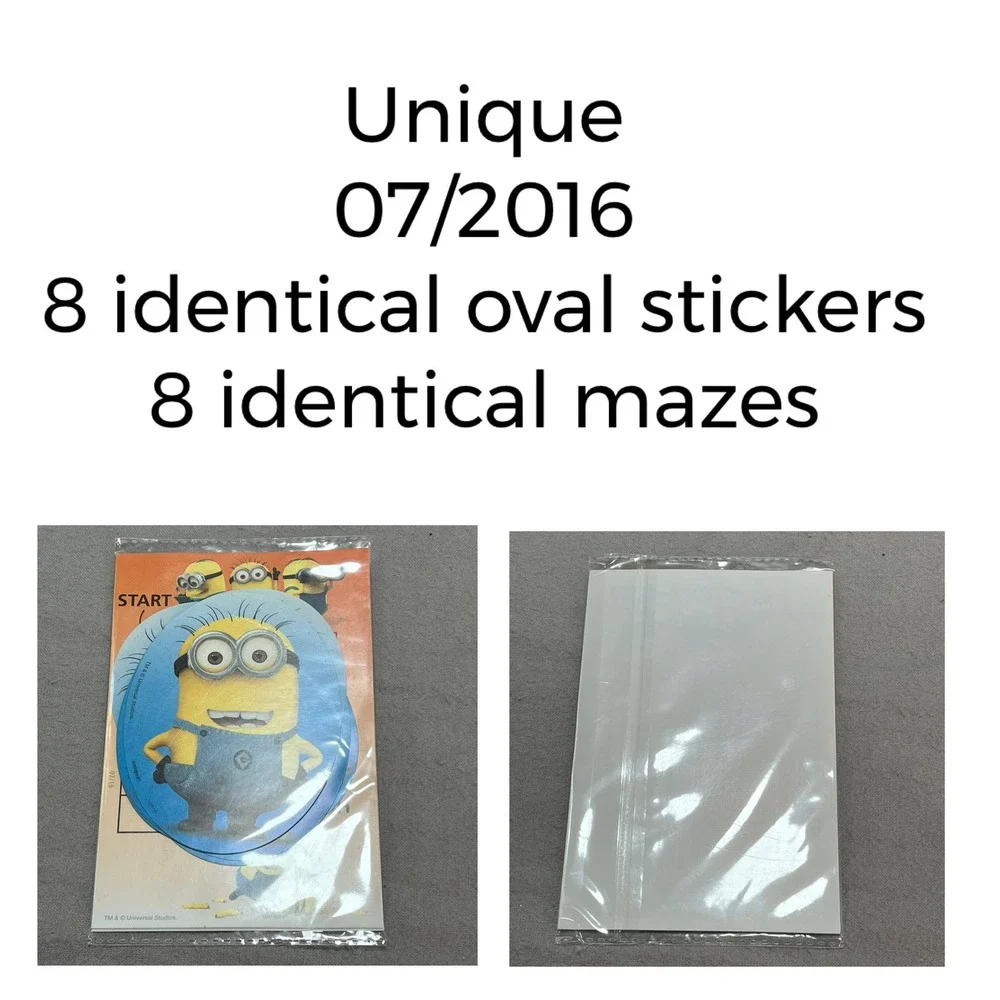 Despicable Me Minions Large Lot Sticker Activity Party Favor Mixed Movie Era NEW